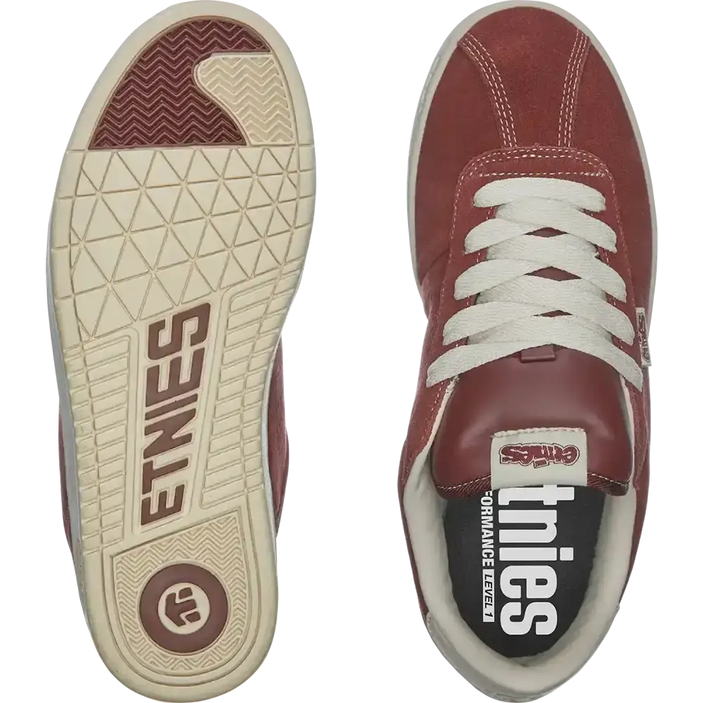Etnies Men's Scam Burgundy/Tan Shoes