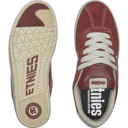 Etnies Men's Scam Burgundy/Tan Shoes