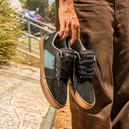 Etnies Men's Barge Ls Black/Teal Shoes