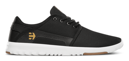 Etnies Mens Scout Black White Gum Shoes