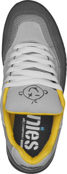 Etnies Mens Snake Grey Grey Yellow Shoes