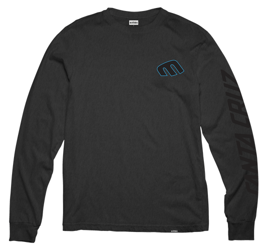 Etnies Mens Santa Cruz Screaming Hand L/S Tee Charcoal Heather T-Shirt
