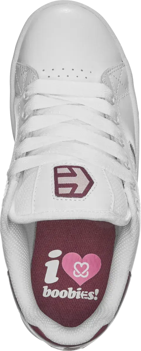 Etnies Women's Callicut Women's X Keep A Breast White/Burgundy Shoes