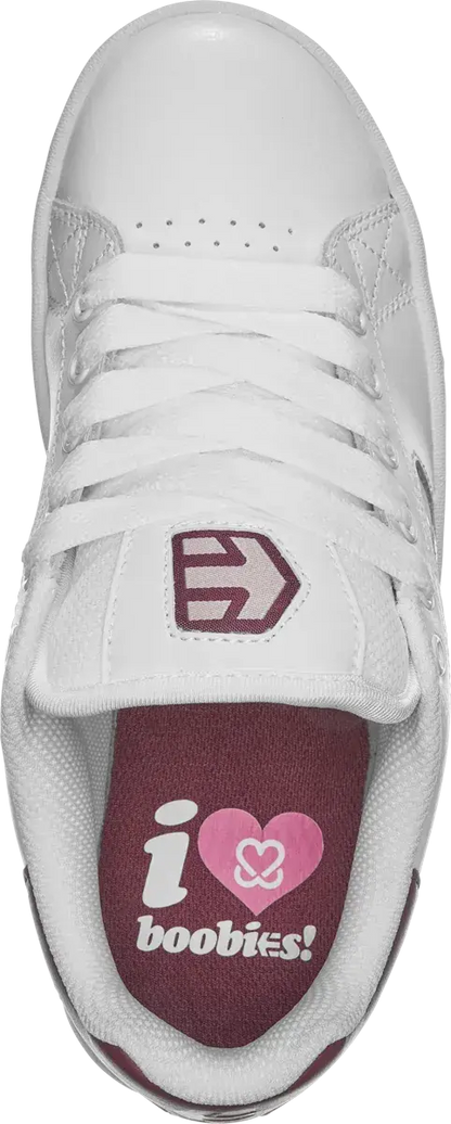 Etnies Women's Callicut Women's X Keep A Breast White/Burgundy Shoes