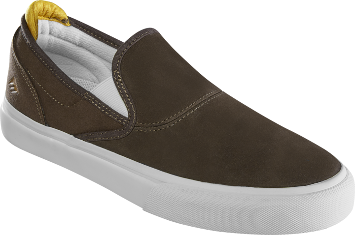 Emerica Mens Wino G6 Slip-On Brown Tan Shoes