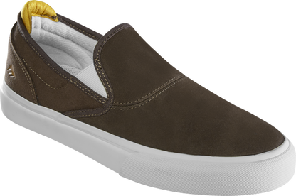 Emerica Mens Wino G6 Slip-On Brown Tan Shoes