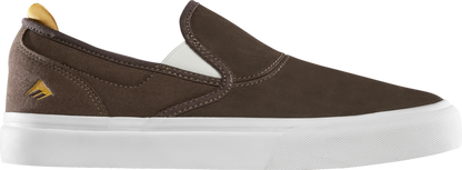 Emerica Mens Wino G6 Slip-On Brown Tan Shoes