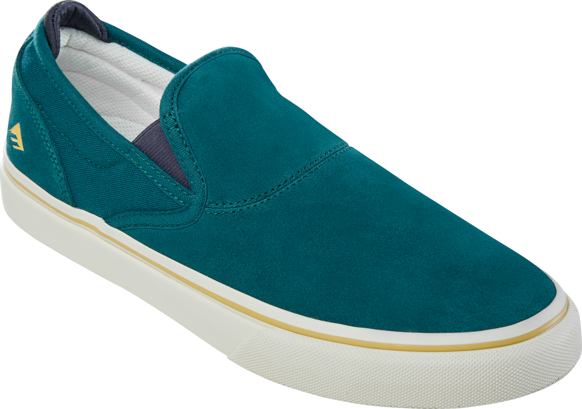 Emerica Mens Wino G6 Slip-On Dark Green Shoes