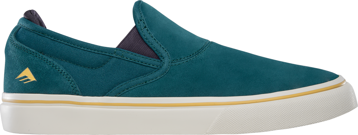 Emerica Mens Wino G6 Slip-On Dark Green Shoes