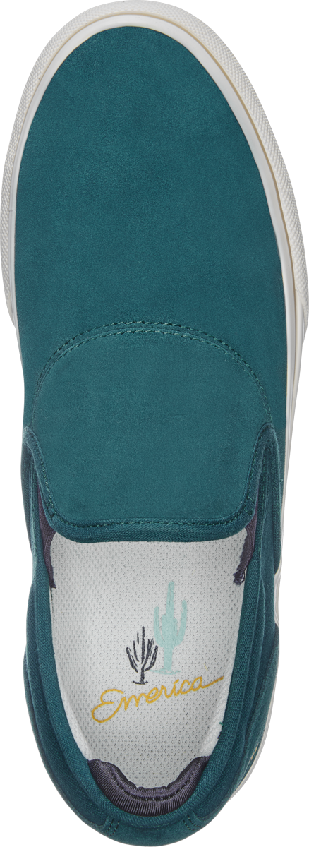 Emerica Mens Wino G6 Slip-On Dark Green Shoes