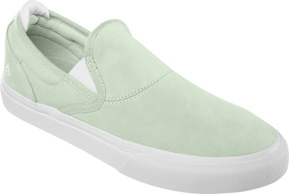 Emerica Mens Wino G6 Slip-On Light Green Shoes