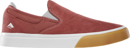 Emerica Mens Wino G6 Slip-On Burgundy Gum Shoes