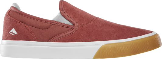 Emerica Mens Wino G6 Slip-On Burgundy Gum Shoes