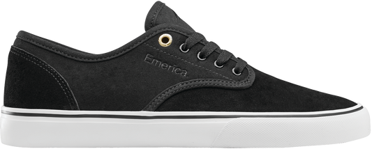 Emerica Mens Wino Standard Black White Gold Shoes