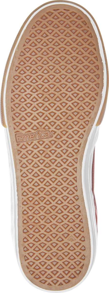 Emerica Mens Low Vulc Burgundy Shoes