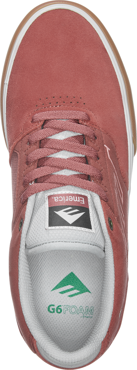 Emerica Mens Low Vulc Burgundy Shoes