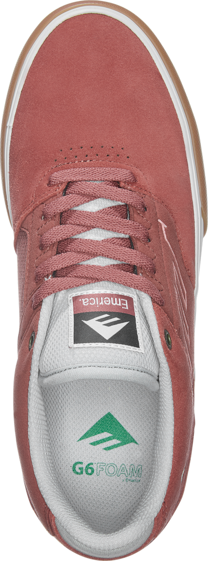 Emerica Mens Low Vulc Burgundy Shoes