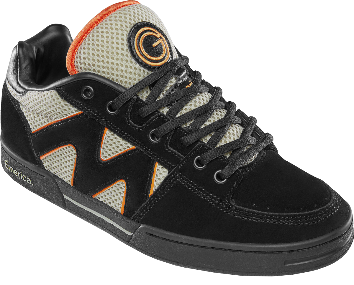 Emerica Mens Og-1 Black Tan Orange Shoes
