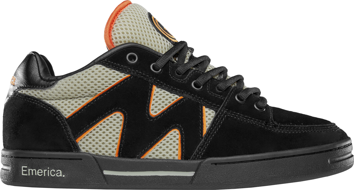 Emerica Mens Og-1 Black Tan Orange Shoes