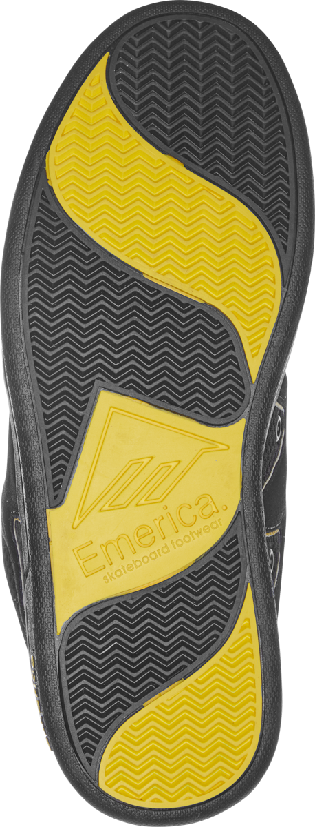 Emerica Mens Og-1 Black Yellow Shoes