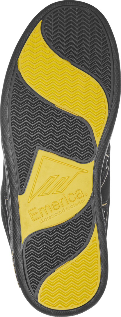 Emerica Mens Og-1 Black Yellow Shoes