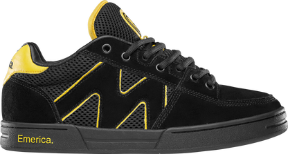 Emerica Mens Og-1 Black Yellow Shoes