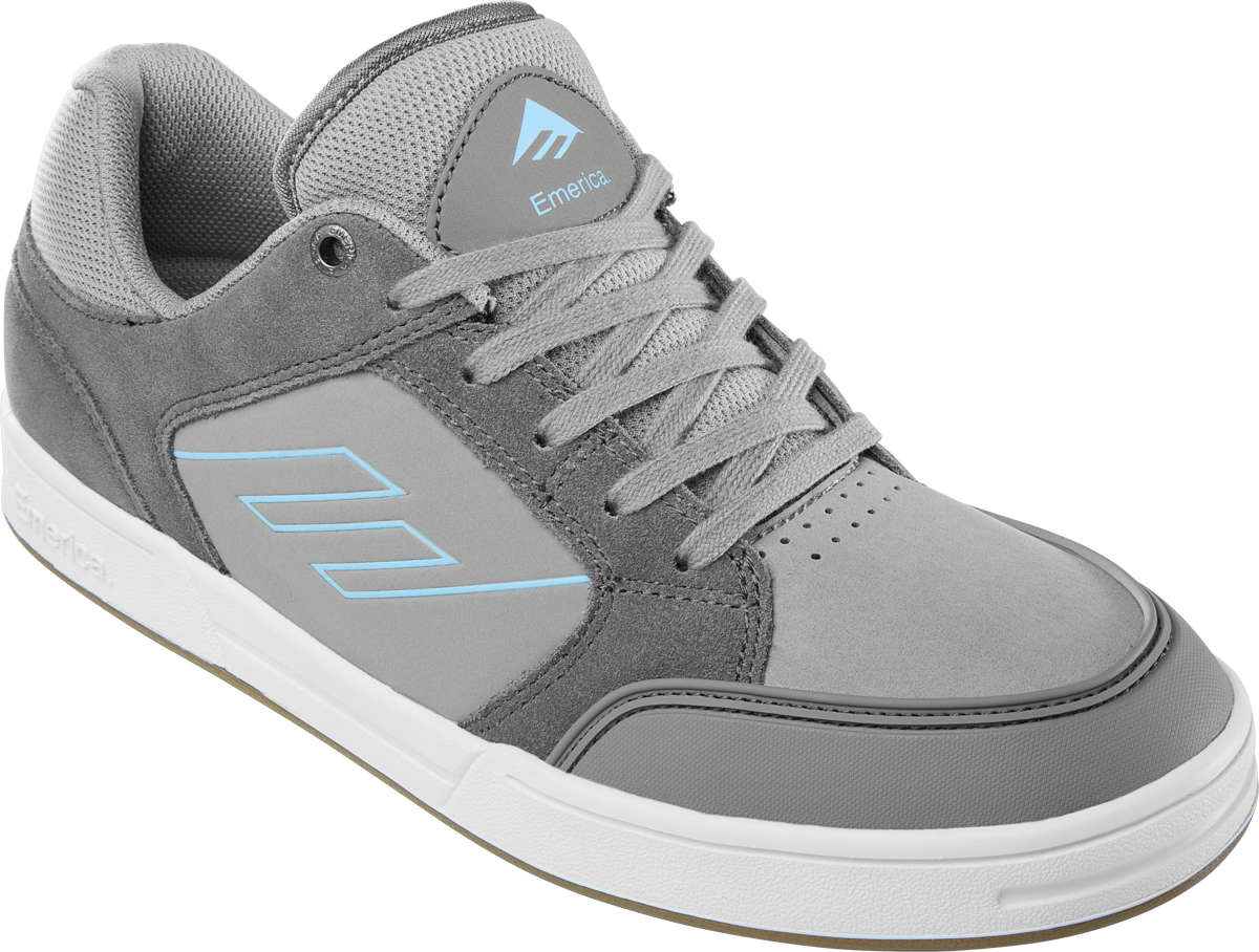 Emerica Mens Heritic Grey Light Grey Shoes