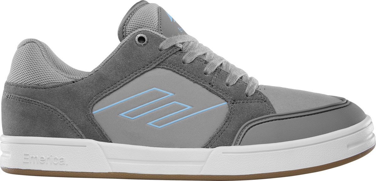 Emerica Mens Heritic Grey Light Grey Shoes