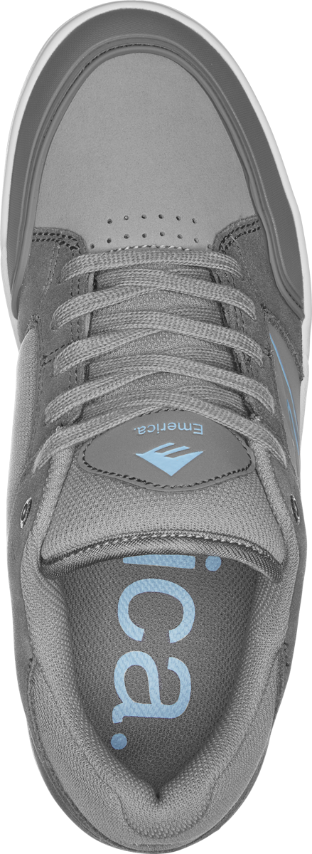 Emerica Mens Heritic Grey Light Grey Shoes