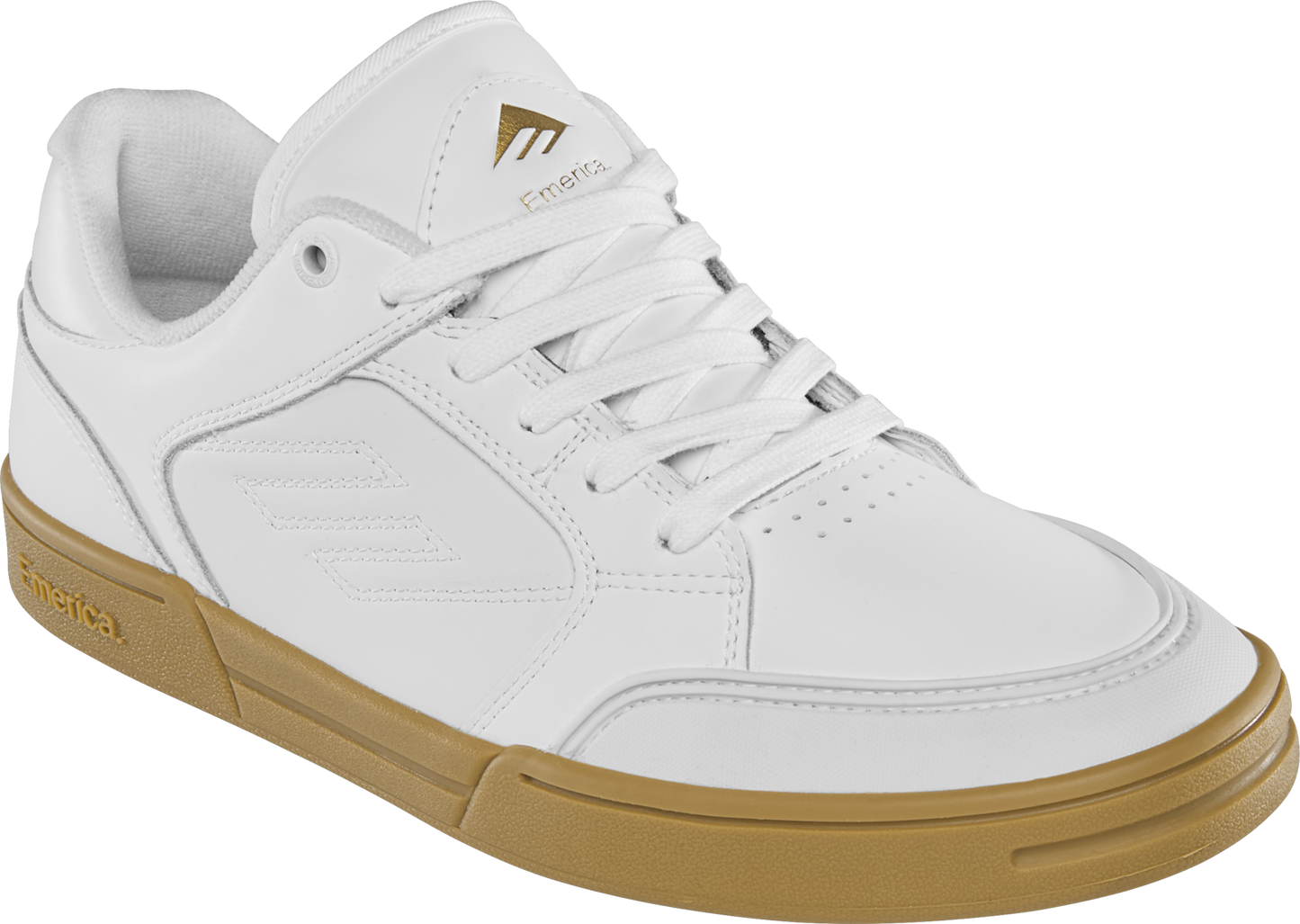 Emerica Mens Heritic White Gum Shoes