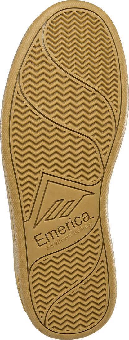 Emerica Mens Heritic White Gum Shoes