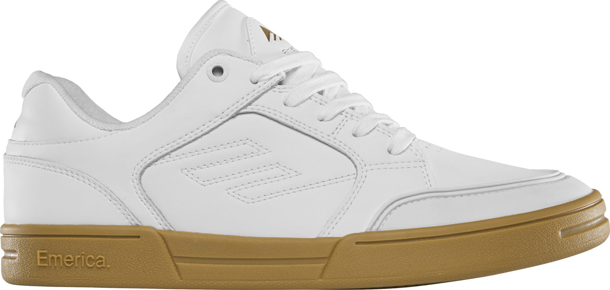 Emerica Mens Heritic White Gum Shoes