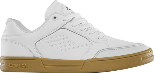Emerica Mens Heritic White Gum Shoes