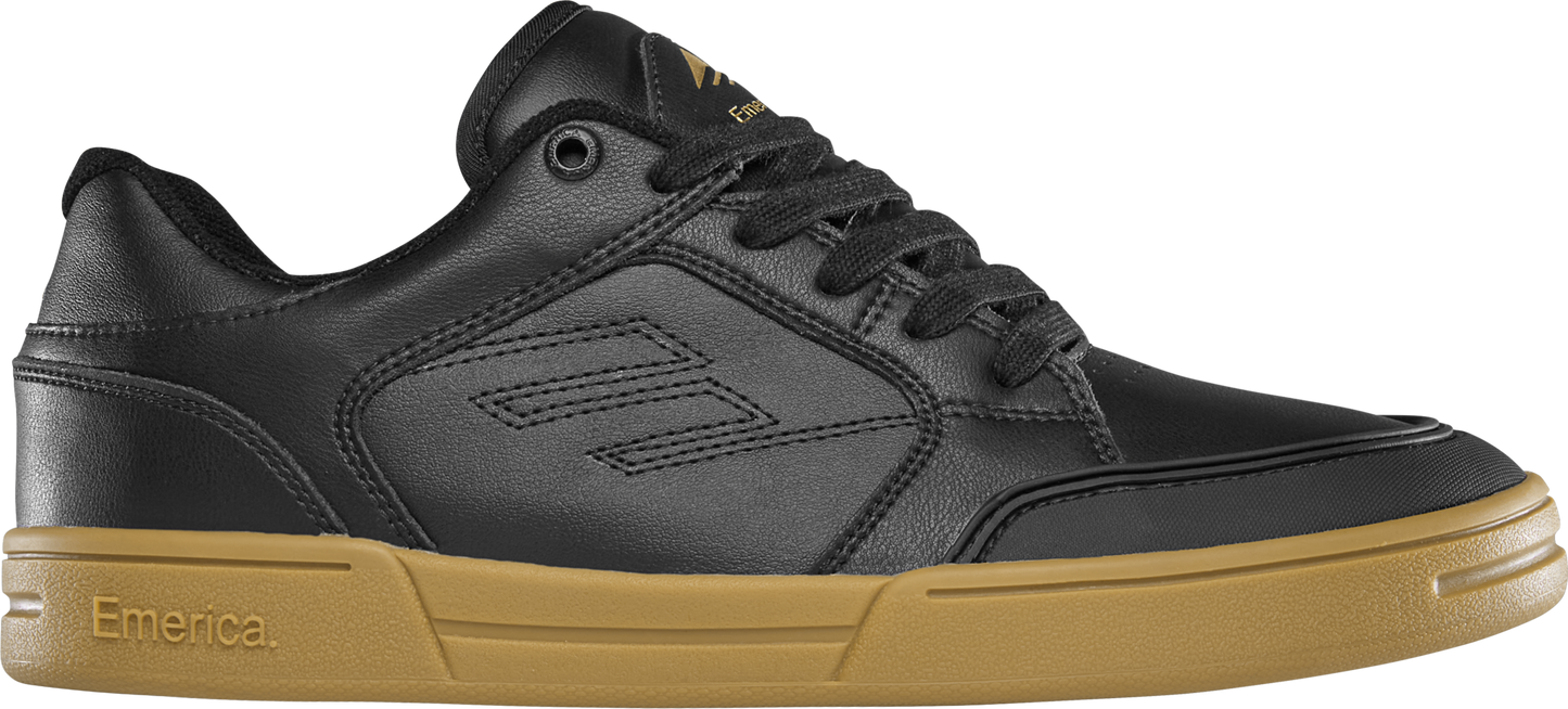 Emerica Mens Heritic Black Gum Shoes
