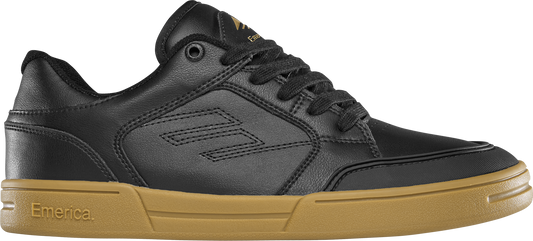 Emerica Mens Heritic Black Gum Shoes