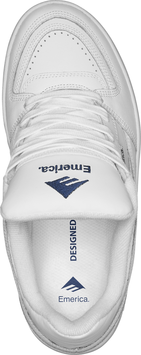 Emerica Mens Mute White Shoes