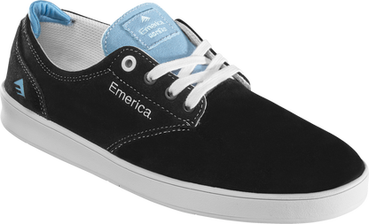 Emerica Mens Romero Laced Black Light Blue Shoes