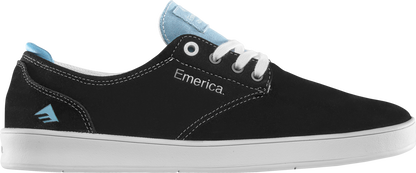 Emerica Mens Romero Laced Black Light Blue Shoes