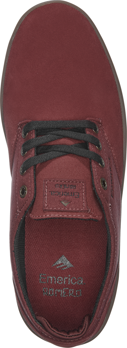Emerica Mens Romero Laced Burgundy Gum Shoes