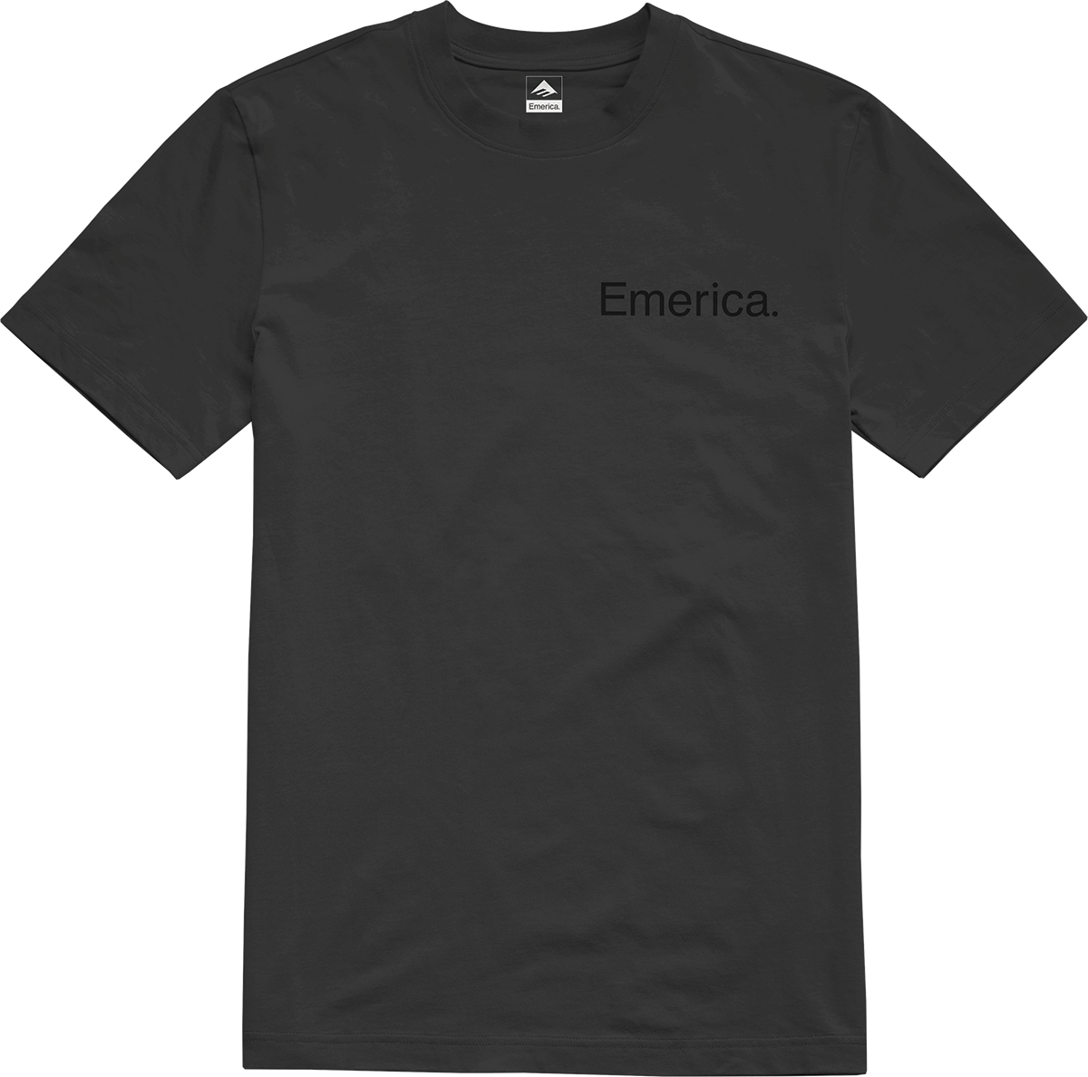 Emerica Mens Pure Logo Tee Black Black T-Shirt