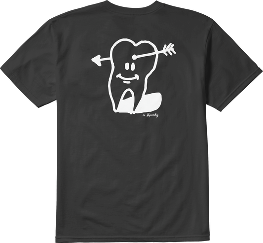 Emerica Mens Spanky Tooth Tee Black Shoes