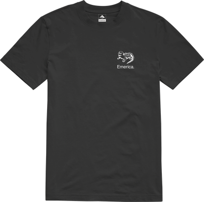 Emerica Mens Spanky Tooth Tee Black Shoes