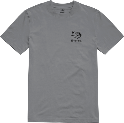 Emerica Mens Spanky Tooth Tee Grey Shoes