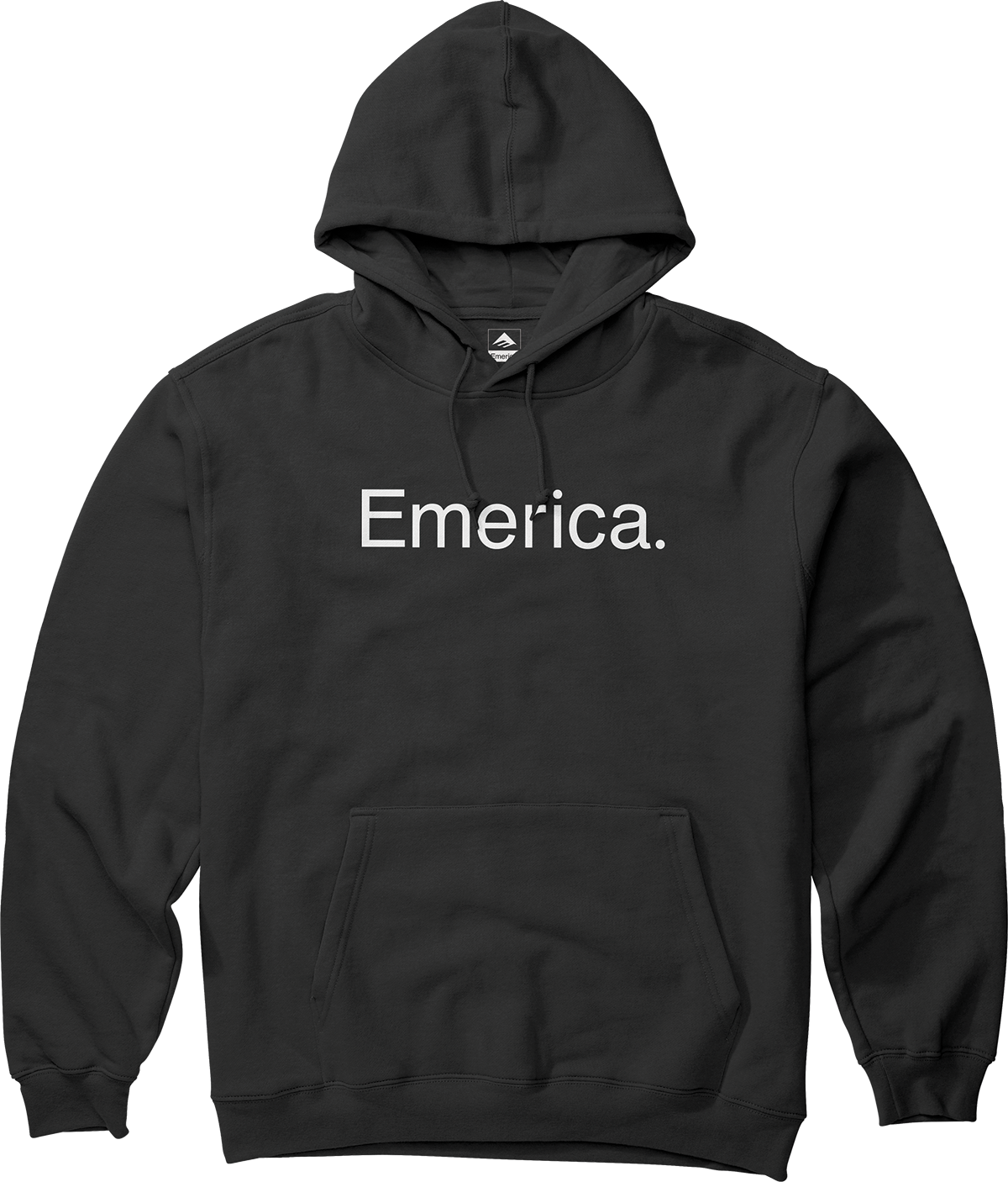 Emerica Mens Pure Logo Pullover Black Hoodie