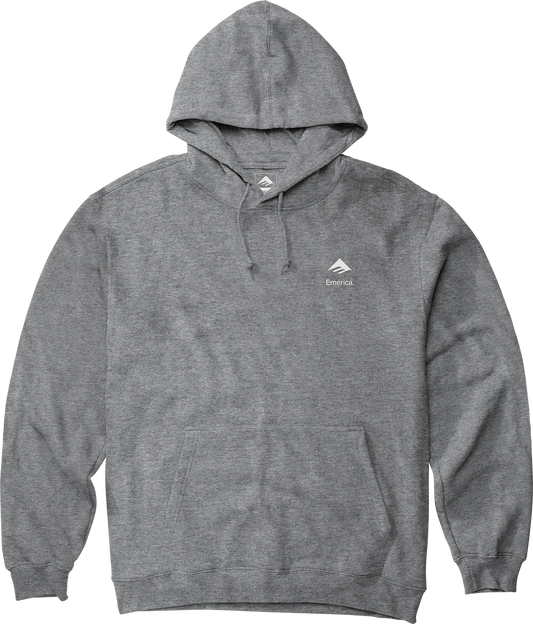 Emerica Mens Stacked Pullover Grey Heather Hoodie
