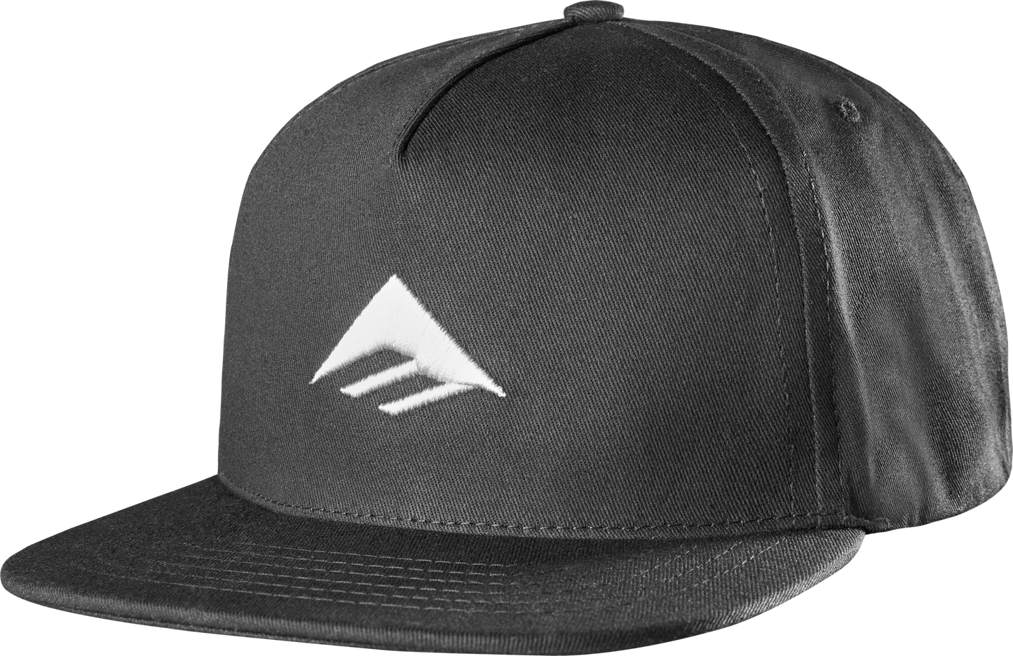 Emerica Mens Classic Snapback Black White Hat