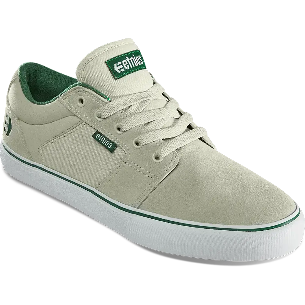 Etnies Men's Barge Ls White/Green/Gum Shoes