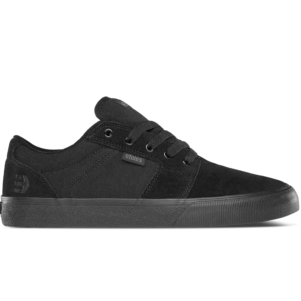 Etnies Mens Barge Ls Black Black Black Shoes