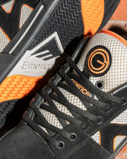 Emerica Mens Og-1 Black Tan Orange Shoes