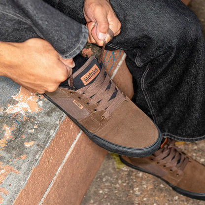 Etnies Mens Barge Ls Black Black Black Shoes